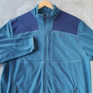 Marmot Reactor Fleece Jacket Mens Size 2XL Micro Grid Blue Full Zip Polartec XXL
